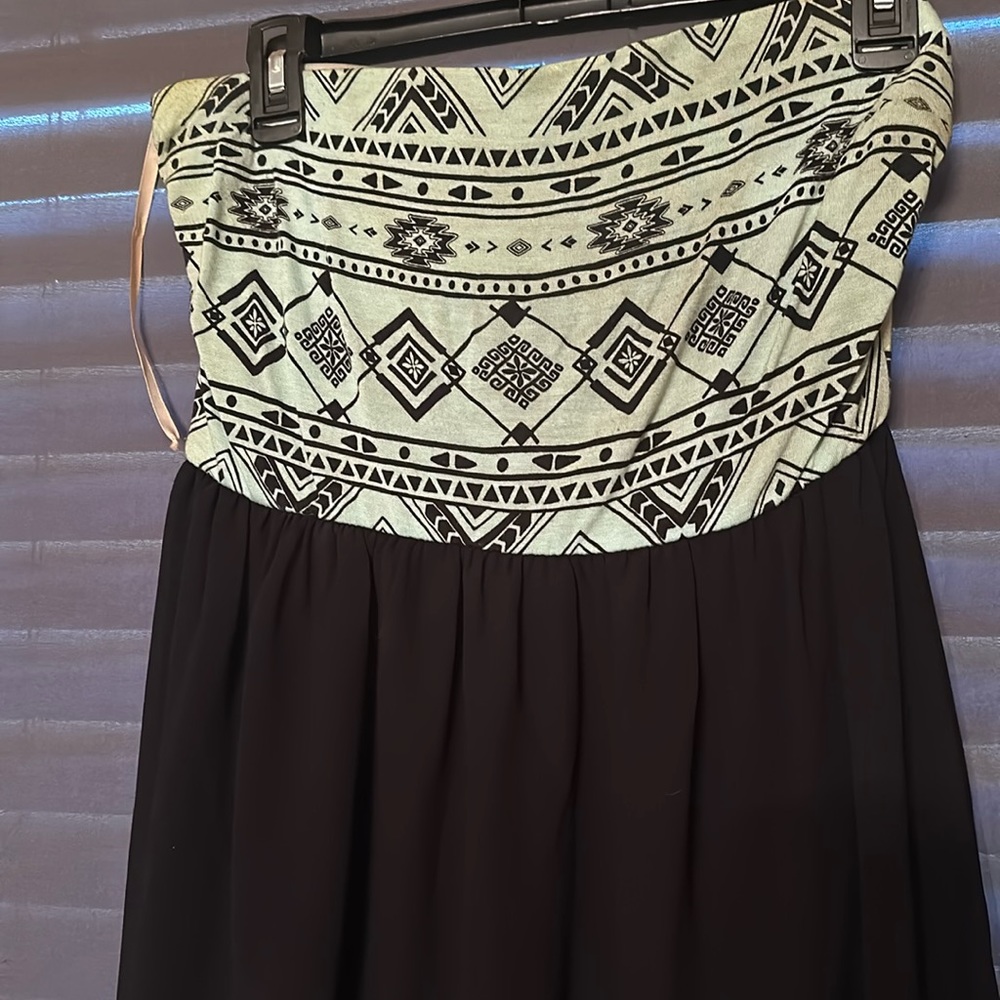 Strapless high low dress